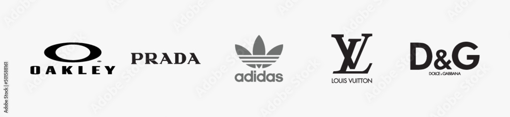 Fashion logo Vector Bundle, Oakley logo, Prada logo, Adidas Originals ...