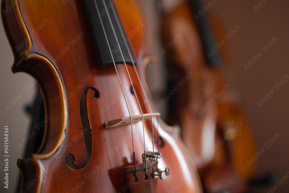 Fototapeta premium close up of a violin