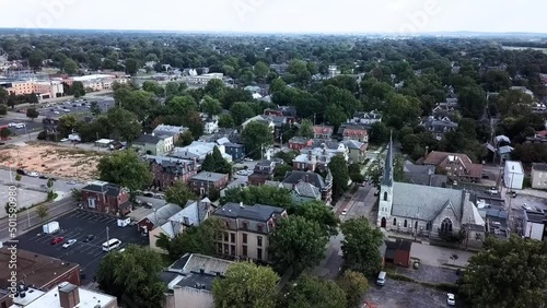 Evansville, Indiana, Aerial Flying, Downtown, Amazing Landscape photo