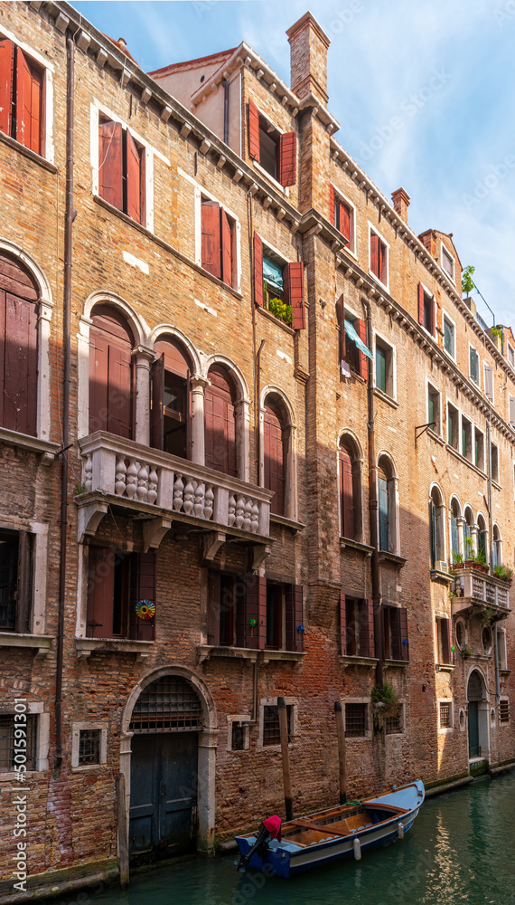 Architecture of the historical part of Venice, Italy.