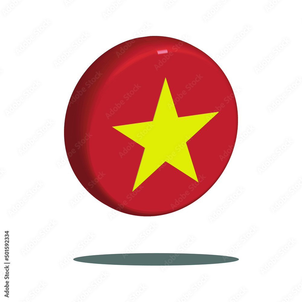 illustration of Vietnam flag - round glossy button. Vector Illustration. flag of Vietnam illustration of Vietnam flag - round glossy button. Vector Illustration. flag of Vietnam