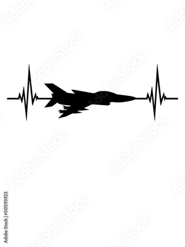 Puls Kampfflugzeug Düsenjet 