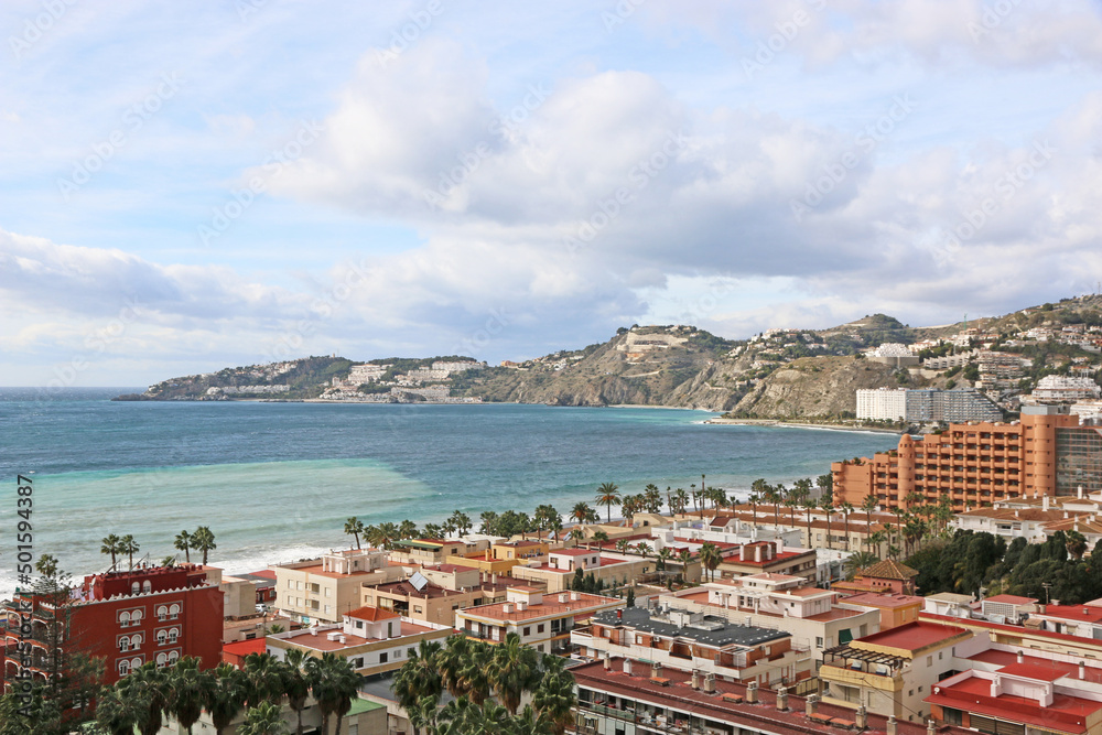 Obraz premium Almunecar town from the castle