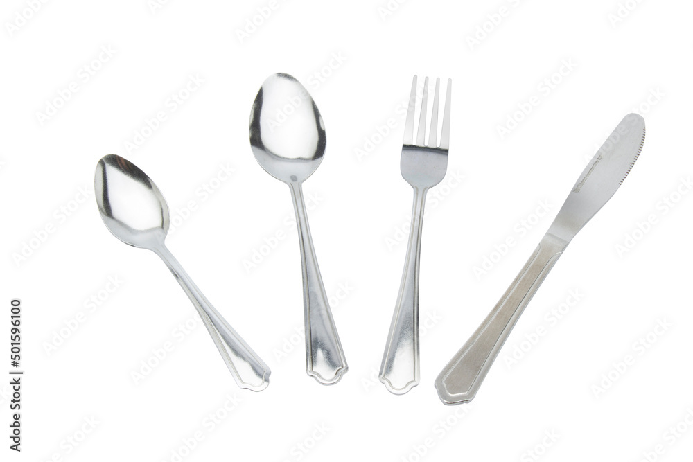 Set of cutlery spoon fork and knife stainless steel Set of cutlery spoon fork and knife stainless steel