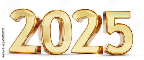 Konstfotografi 2025 golden bold symbol 3d-illustration