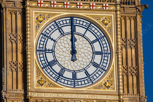 Φωτογραφία The Clockface of the Elizabeth Tower in Westminster, London
