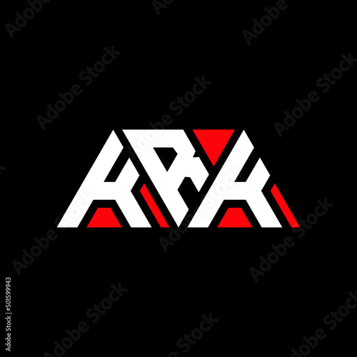 KRK triangle letter logo design with triangle shape. KRK triangle logo design monogram. KRK triangle vector logo template with red color. KRK triangular logo Simple, Elegant, and Luxurious Logo...