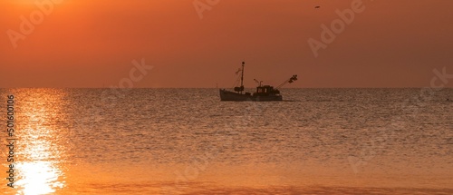 boat in the sea photo