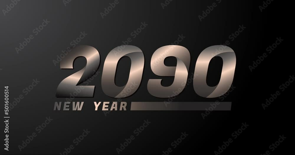 2090 animation Isolated on Black background, 2090 new year design template 2090 animation Isolated on Black background, 2090 new year design template