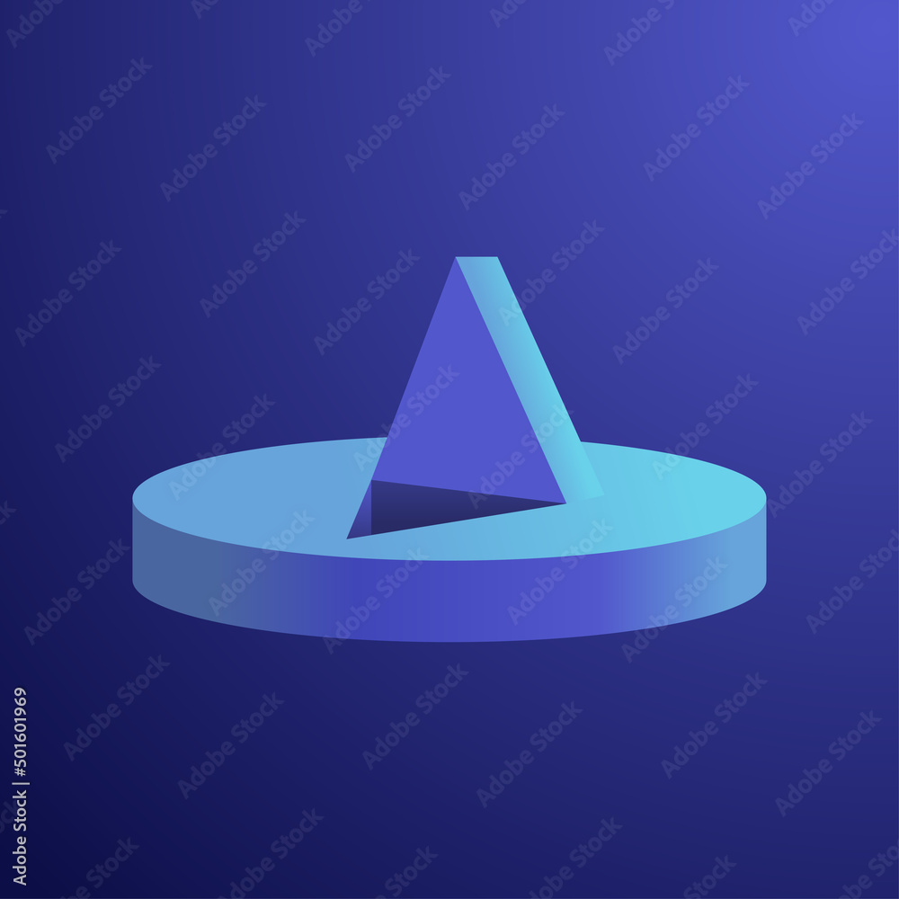 pushpin on a blue background. Vector illustration pushpin on a blue background. Vector illustration