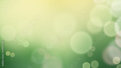 Abstract Green Bokeh background in bright colors ,Colorful smooth illustration wallpaper	