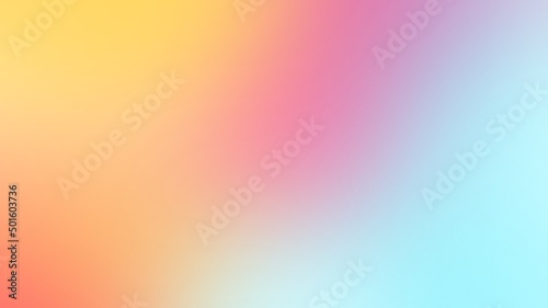 Abstract blurred gradient pastel background in bright colors. Colorful smooth illustration