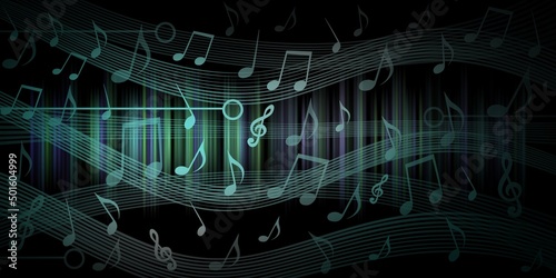 abstract music technology background