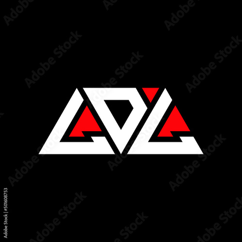 LDL triangle letter logo design with triangle shape. LDL triangle logo design monogram. LDL triangle vector logo template with red color. LDL triangular logo Simple, Elegant, and Luxurious Logo...