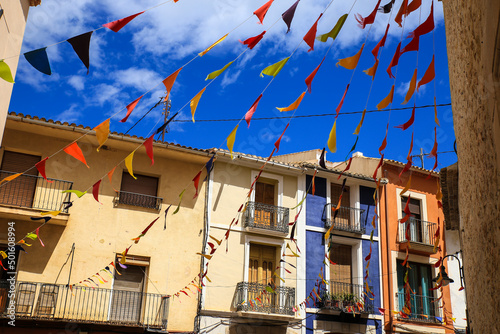 Town Hall Square of Finestrat decorated for the Gastronomic and Traditional Market photo