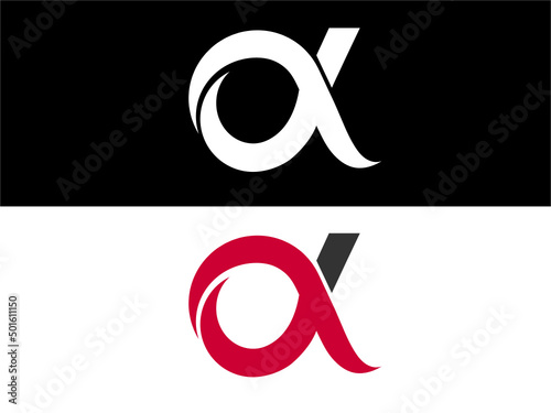 Alpha letter logo. alpha vector. alpha icon