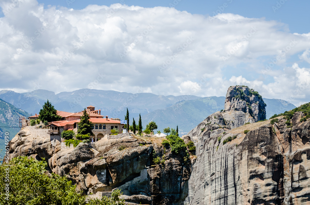 Naklejka premium Orthodox Monastery of the Great Meteor, Greece.