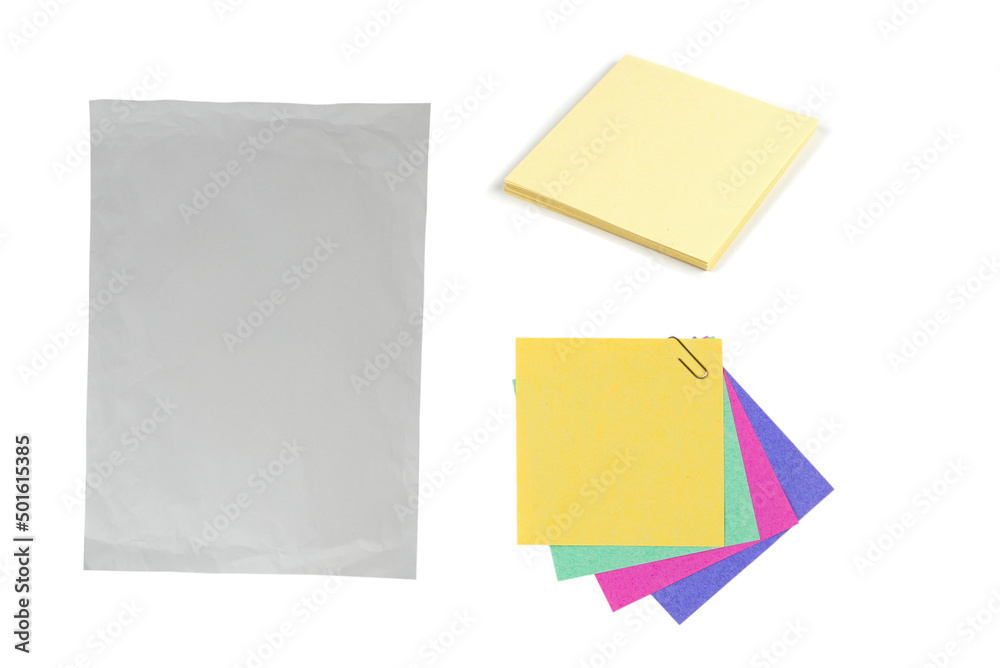 Crumpled white paper background. Crumpled white paper background.