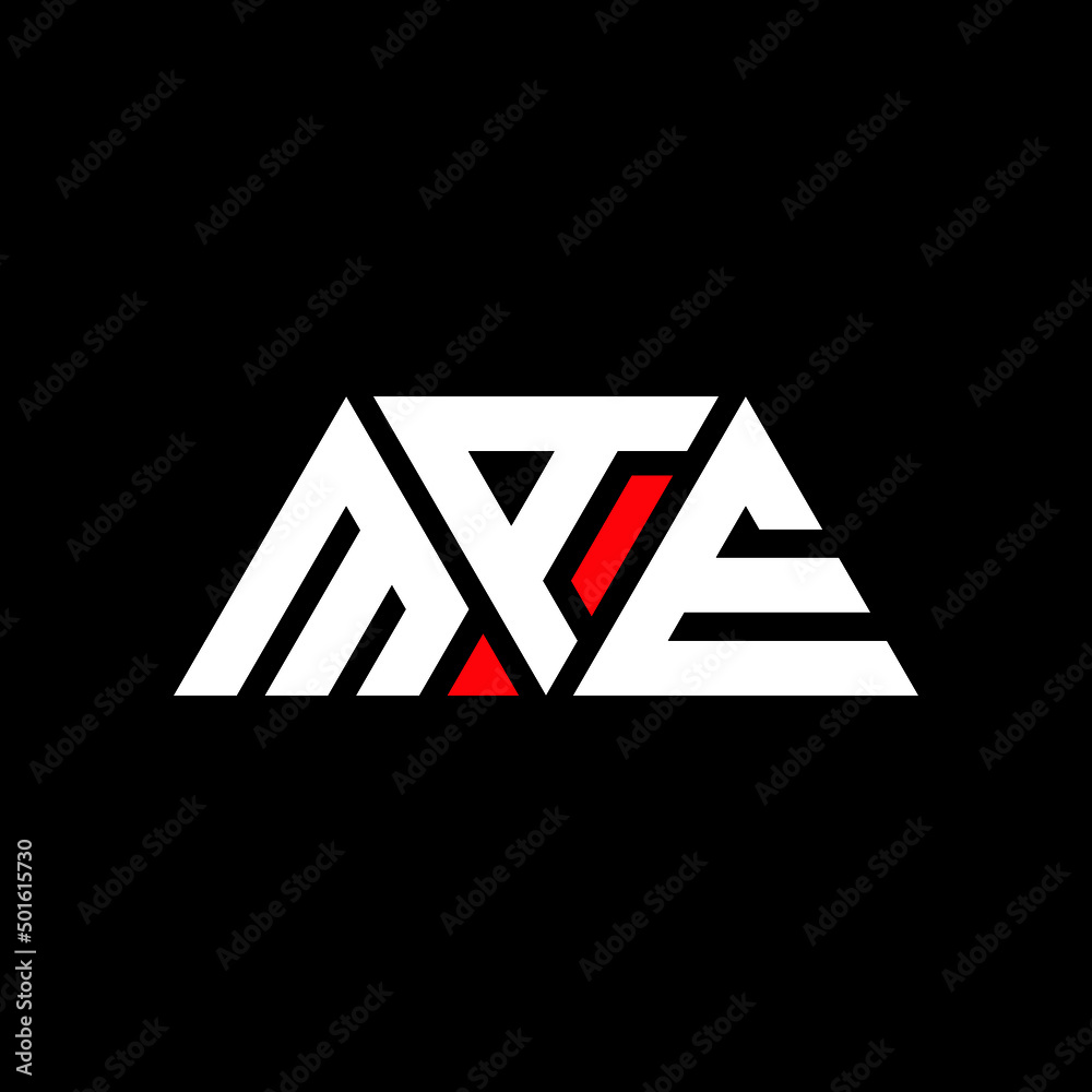 MAE triangle letter logo design with triangle shape. MAE triangle logo design monogMAm. MAE triangle vector logo template with red color. MAE triangular logo Simple, Elegant, and Luxurious Logo...