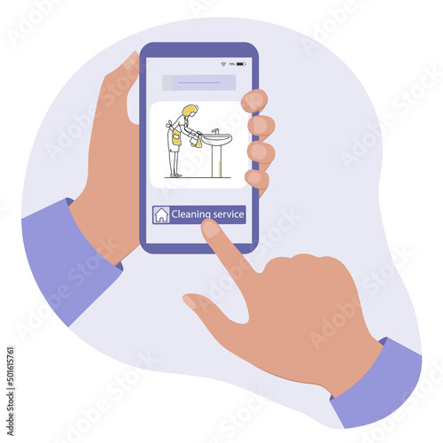 Make order Cleaning service Household Cell phone