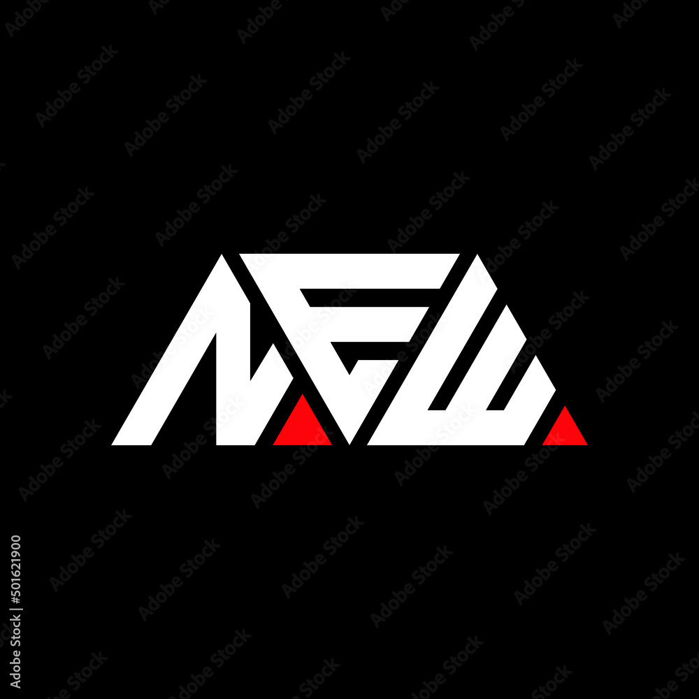 NEW triangle letter logo design with triangle shape. NEW triangle logo design monogram. NEW triangle vector logo template with NEd color. NEW triangular logo Simple, Elegant, and Luxurious Logo...