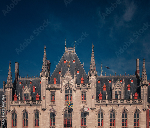 Tower of the Provinciaal Hof on the Market Square in Bruges