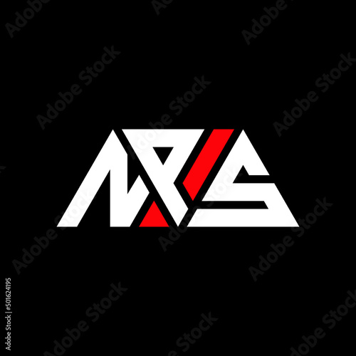 NPS triangle letter logo design with triangle shape. NPS triangle logo design monogram. NPS triangle vector logo template with red color. NPS triangular logo Simple, Elegant, and Luxurious Logo...