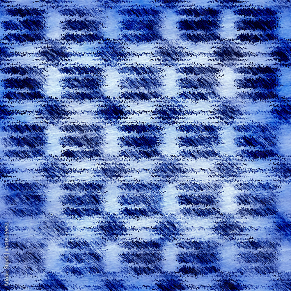 Indigo blue mottled grunge wash linen print pattern. Modern nantucket distressed fabric textile effect background in nautical maritime style. Masculine tie dye worn home deco fashion batik design Indigo blue mottled grunge wash linen print pattern. Modern nantucket distressed fabric textile effect background in nautical maritime style. Masculine tie dye worn home deco fashion batik design