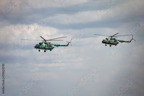 Russian military helicopter