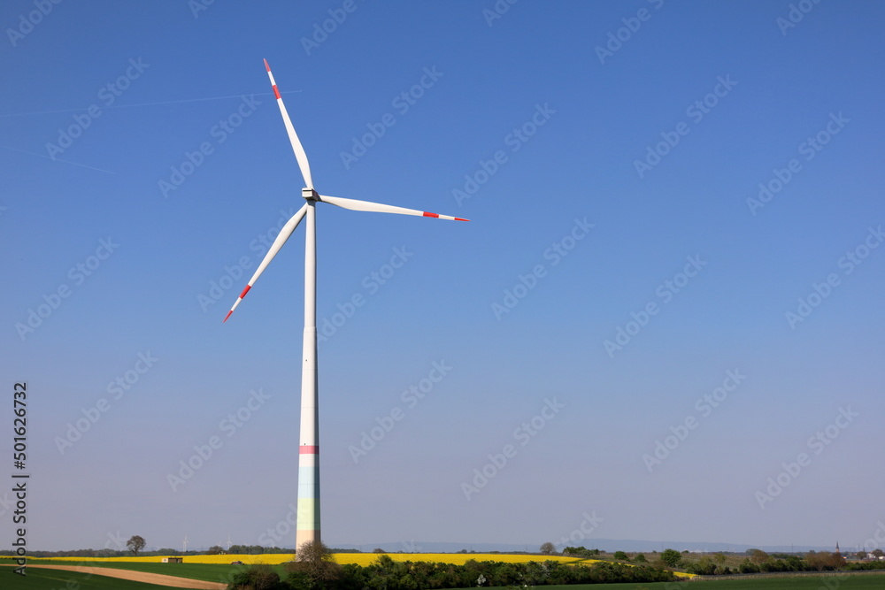 wind turbine in the wind wind turbine in the wind