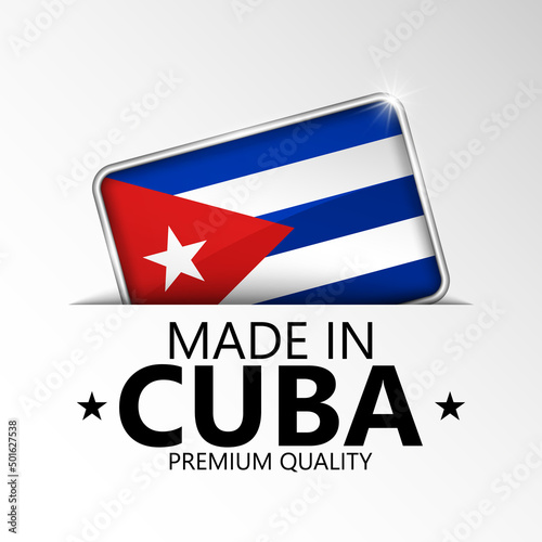 Made in Cuba graphic and label.