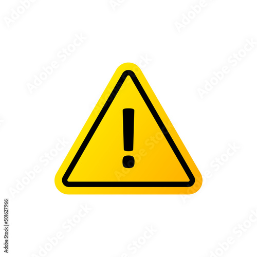 Attention sign icon. Danger and warning symbol. Vector EPS 10