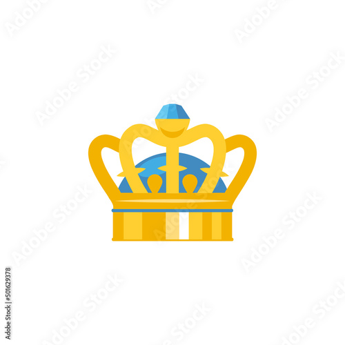 Crown vector icon. Crown emoji symbol. Royal crown isolated Vector EPS10