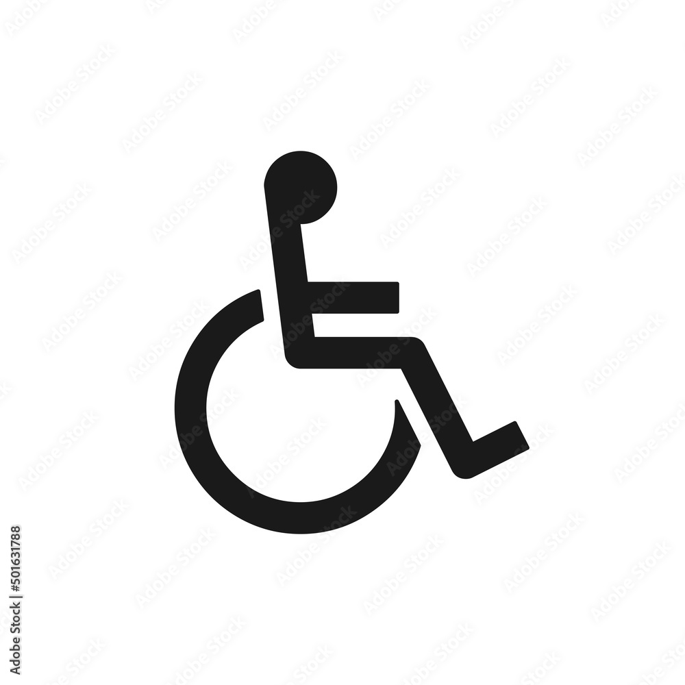 Invalid vector icon. Disabled people symbol isolated. Wheelchair user sign. Vector EPS 10 Invalid vector icon. Disabled people symbol isolated. Wheelchair user sign. Vector EPS 10