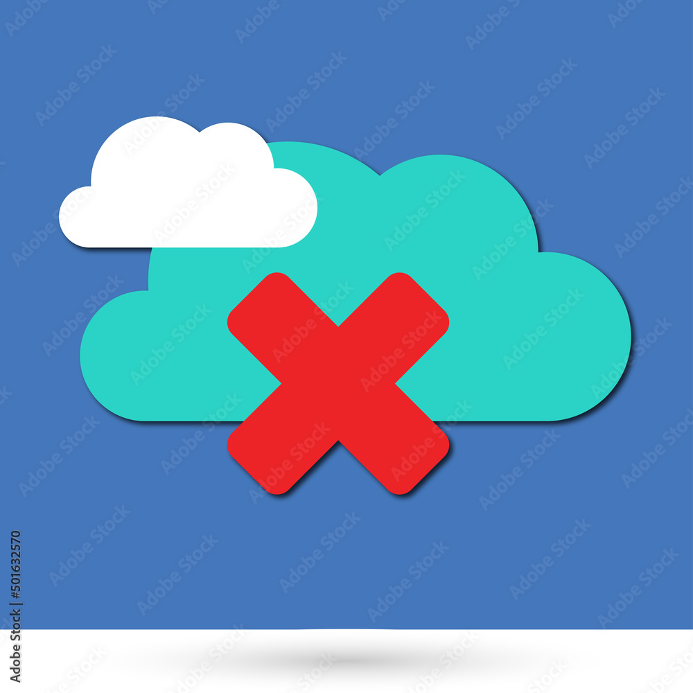 Obraz premium cloud icon close
