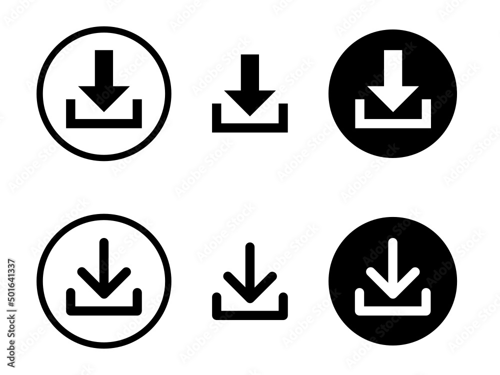 Download icons. Vector Download icons. Vector