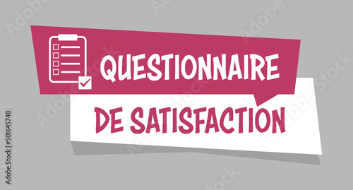 Logo questionnaire de satisfaction.