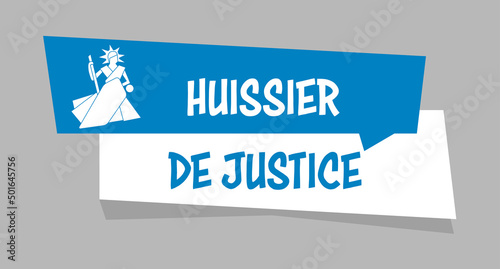 Logo huissier de justice.