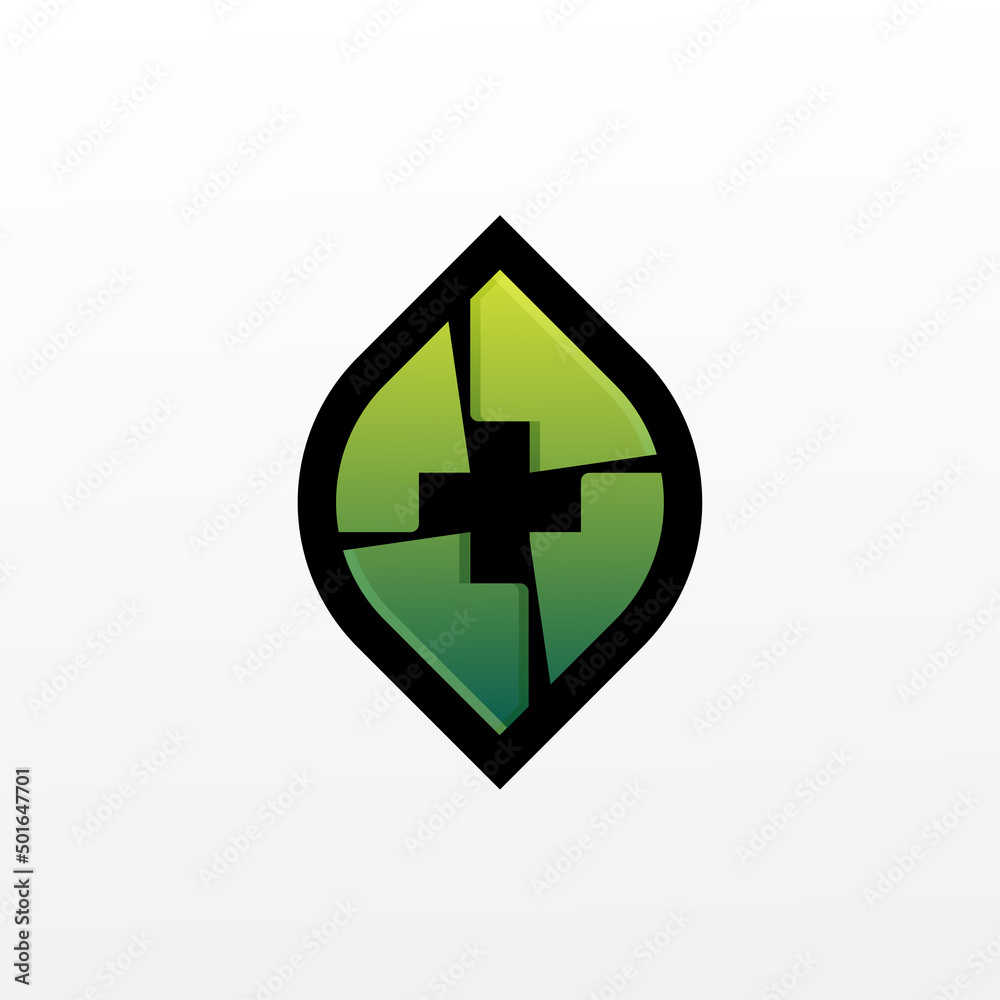 Obraz premium plant health logo illustration