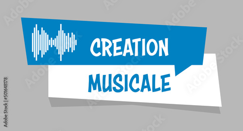 Logo création musicale.