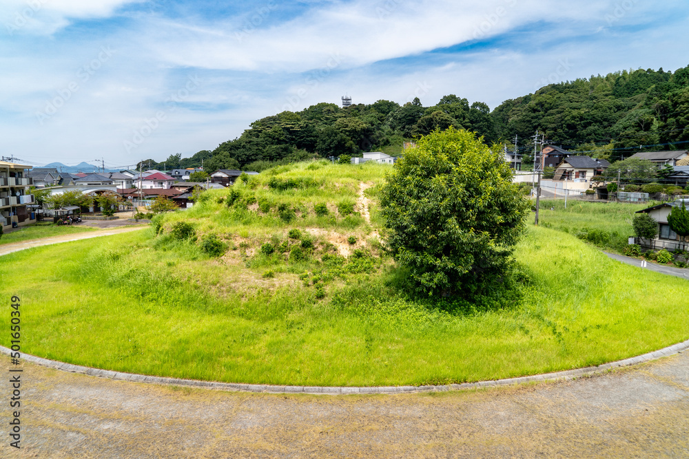 ancient tomb is in local town of Fukuoka prefecture, Japan.