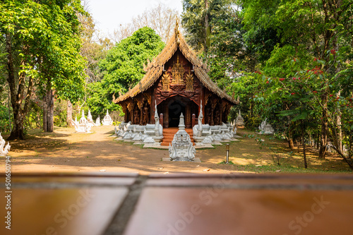 Thai Style Church at Wat Luang Khun Win photo