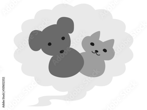 ペットのにおいの吹き出し