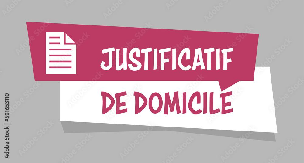 Logo justificatif de domicile.