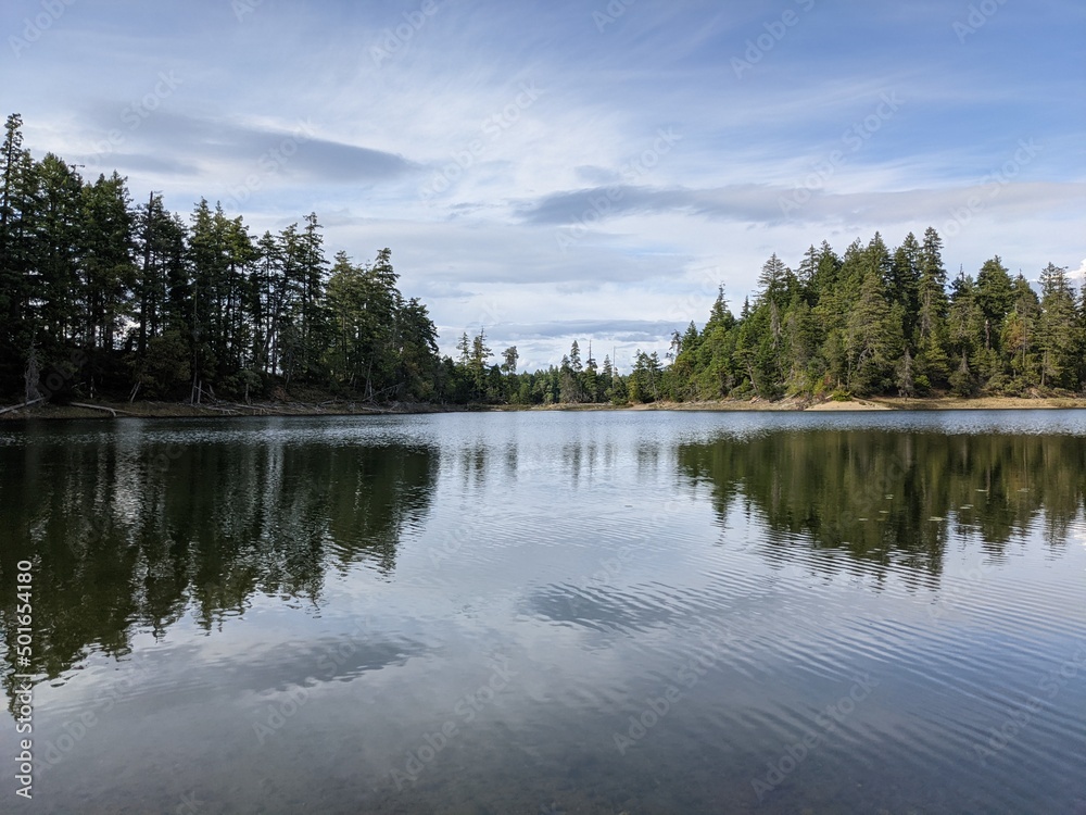 Spider lake on Vancouver Island