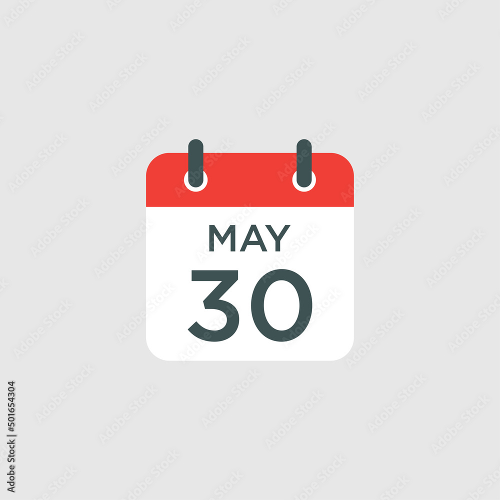 calendar - May 30 icon illustration isolated vector sign symbol calendar - May 30 icon illustration isolated vector sign symbol