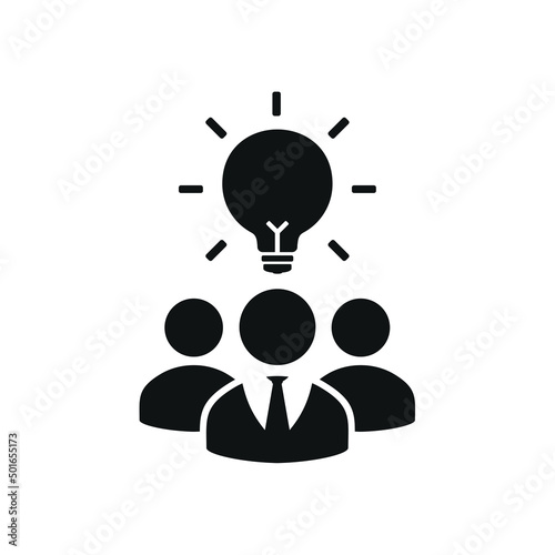 Entrepreneur idea innovation. Collaborative idea. Vector illustration