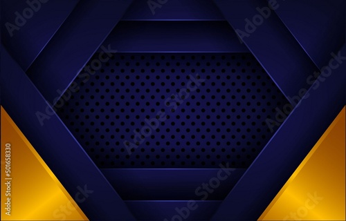 Luxury blue background design