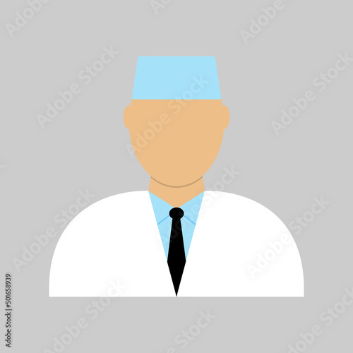 Doctor icon in uniform
