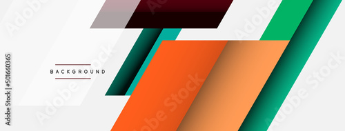 Vector background. Abstract overlapping color lines design with shadow effects. Illustration for wallpaper banner background or landing page